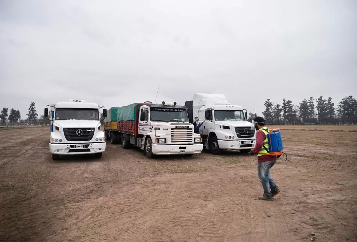 Desde hoy, todos los camioneros son sometidos a un control sanitario en Concepción