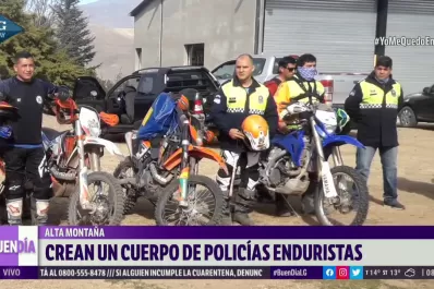 La Policía creó un grupo de enduristas para actuar en zonas de montaña