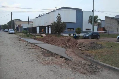 Pavimentación en el barrio Telefónico