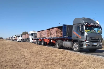 Controles en las rutas: camioneros se someten a más de seis km de espera para ingresar a la provincia