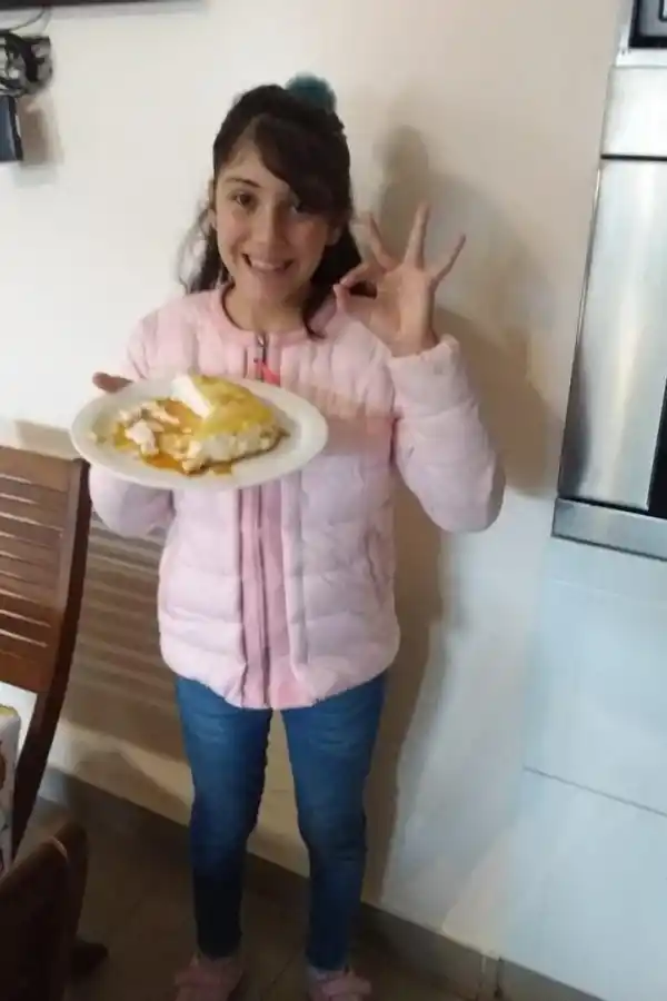 CON IDENTIDAD NORTEÑA. Lucía hizo una receta de su bisabuela.  