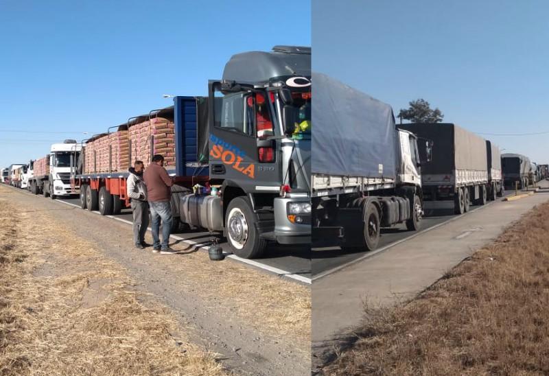 Controles en las rutas: camioneros se someten a más de seis km de espera para ingresar a la provincia