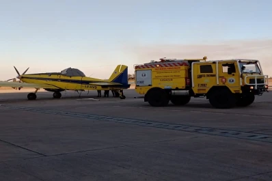 Tras un vuelo de relevamiento, se constató la extensión de los incendios en las altas cumbres