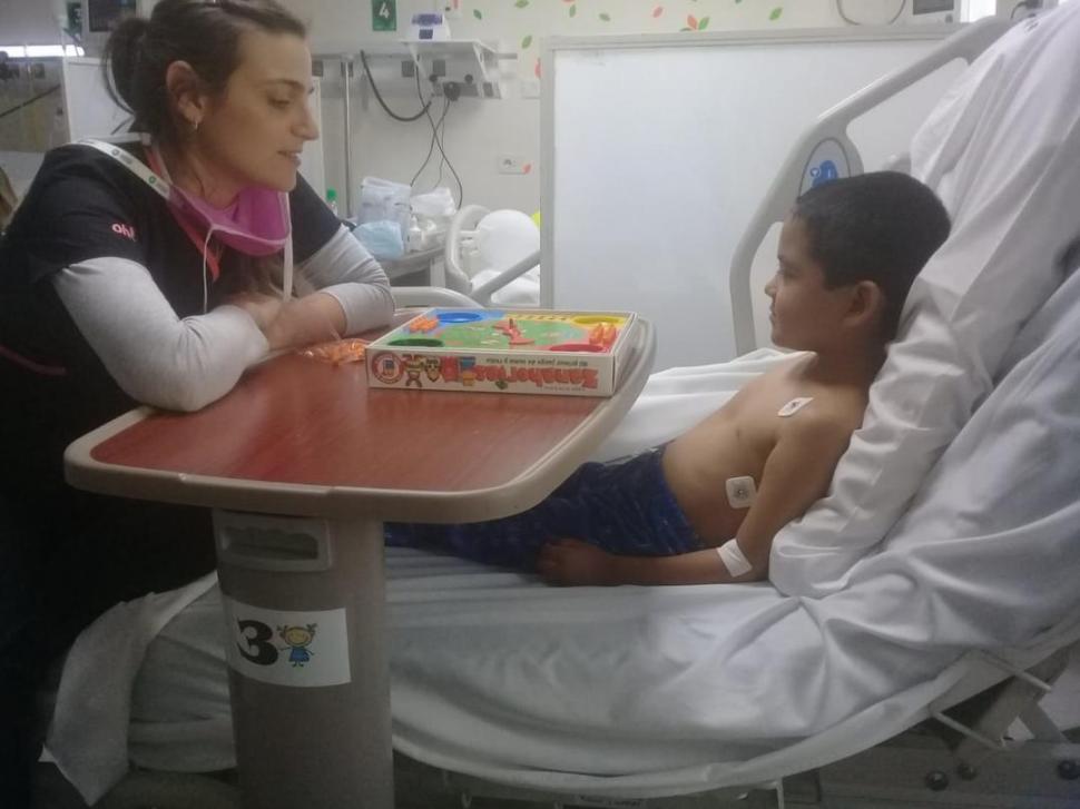 CONTENCIÓN. Los amorosos cuidados en terapia fueron fundamentales desde el principio. 
