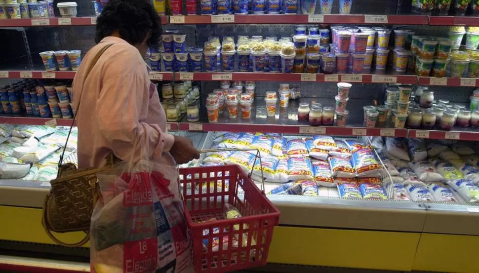 EN LAS GÓNDOLAS. Las leches que se compran en supermercados poseen aditivos, según los especialistas.  