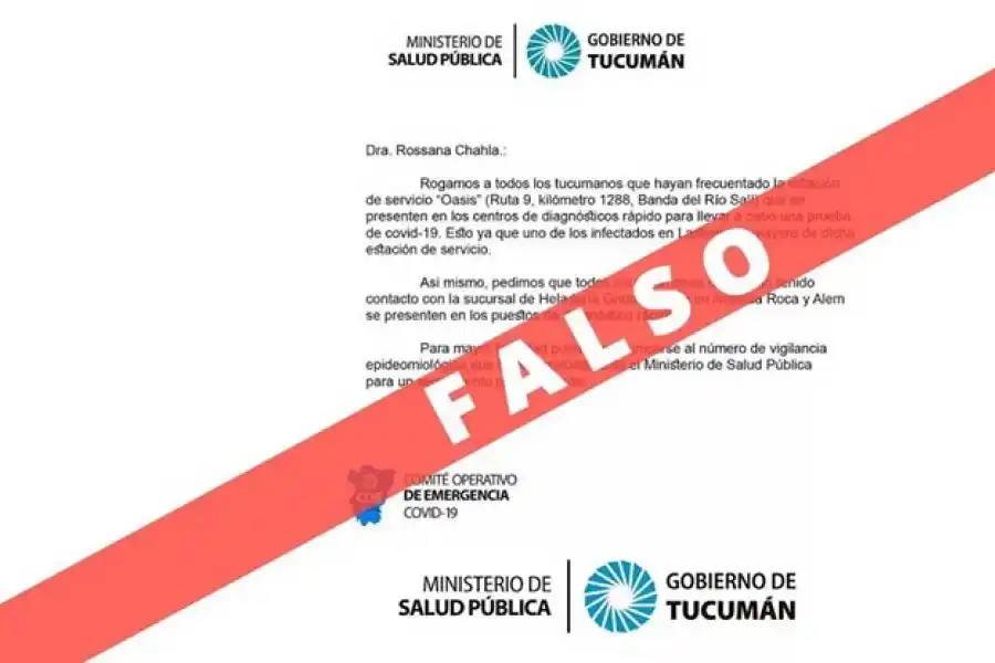 Quienes difundan noticias falsas en Tucumán podrían ir a prisión por intimidación pública