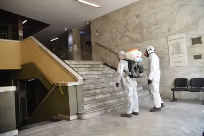 Coronavirus: desinfectaron el edificio judicial de Concepción, tras el caso de la empleada