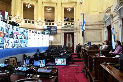Cristina le cortó el micrófono a Esteban Bullrich durante una sesión del Senado