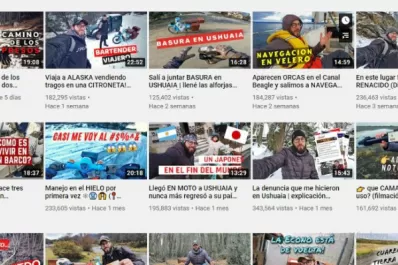 Un youtuber viajero quedó varado en Ushuaia por la pandemia