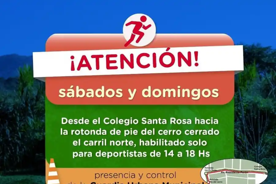 Un nuevo corte en la avenida Perón, pero esta vez por un corredor deportivo seguro