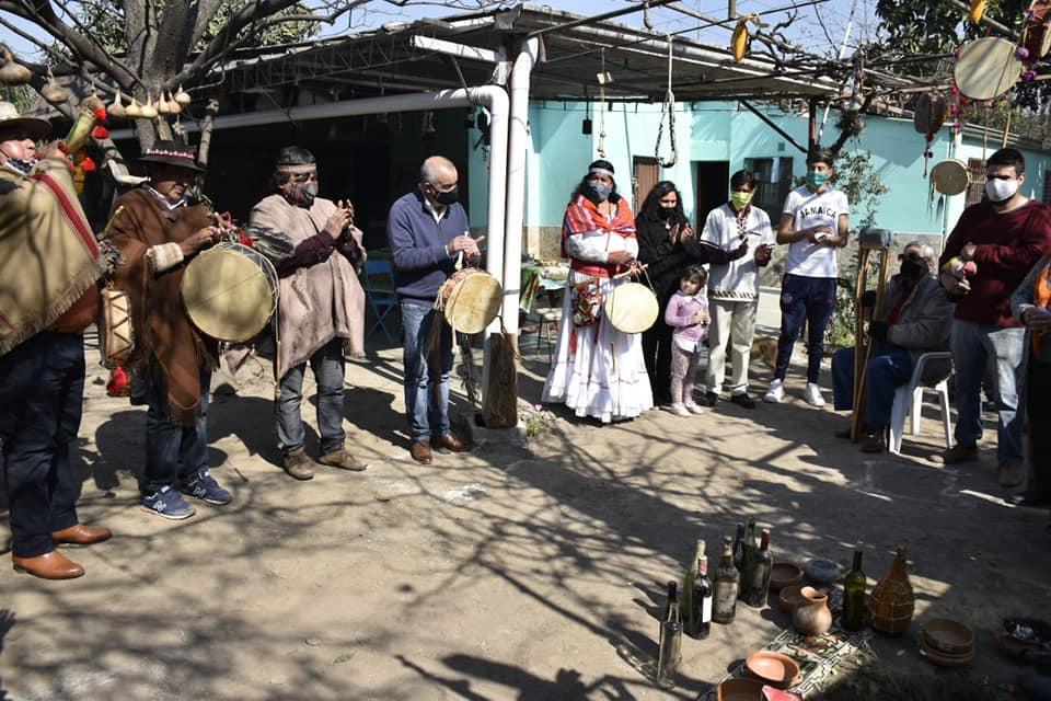 El intendente Noguera rindió culto a la Pachamama en Tafí Viejo