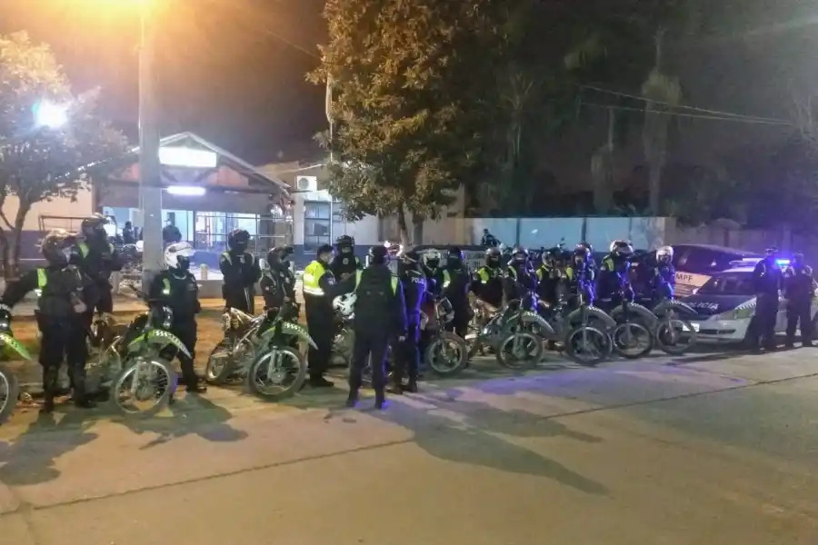 RECORRIDO. Participaron 25 motoristas de los recorridos por Yerba Buena. Foto: Ministerio de Seguridad