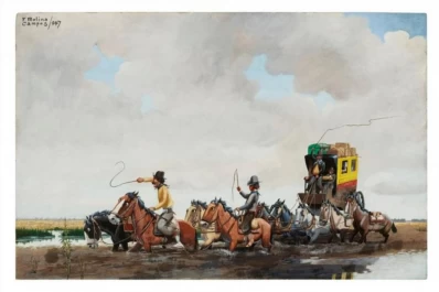 Molina Campos se suma a las grandes subastas de arte