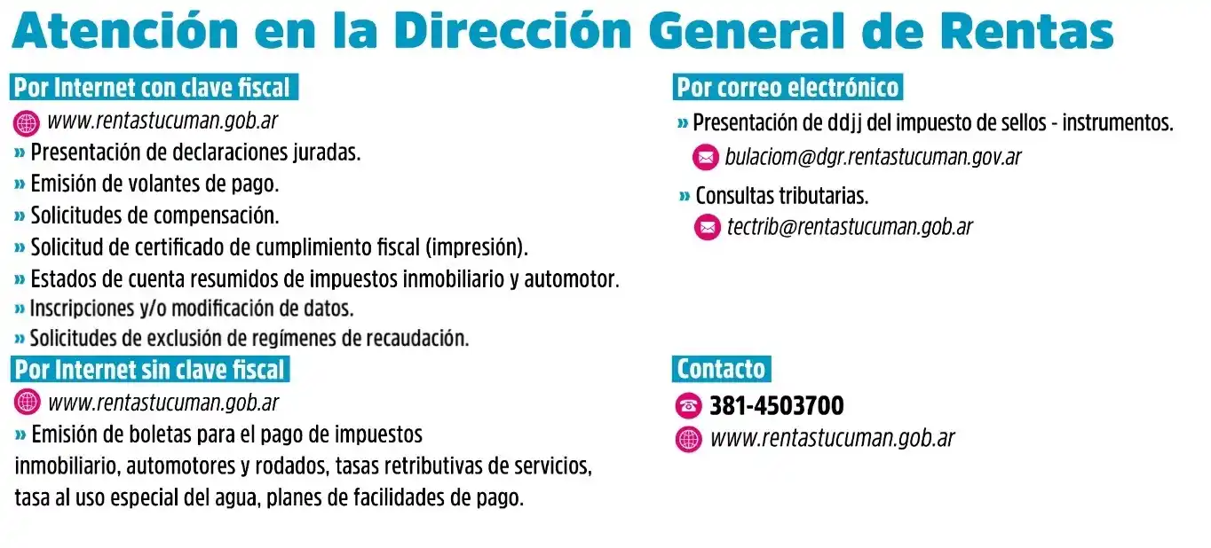 ATENCIÓN EN PANDEMIA. Las indicaciones, en la web de Rentas.