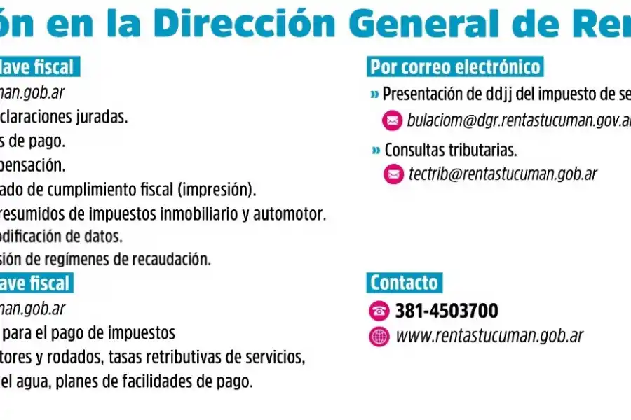 ATENCIÓN EN PANDEMIA. Las indicaciones, en la web de Rentas.