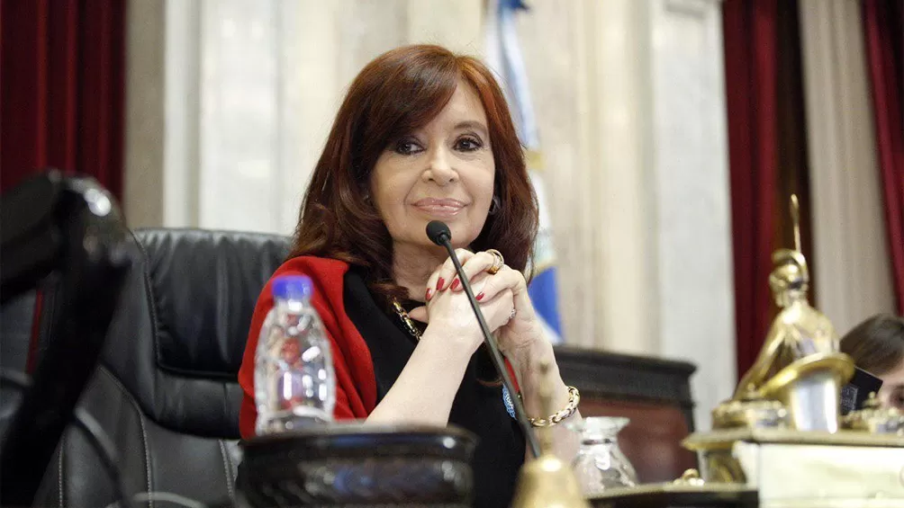 CRÍTICAS. La vicepresidenta defendió la iniciativa de reforma de la Justicia que envió el Poder Ejecutivo al Congreso, mediante cuestionamientos al ex presidente Mauricio Macri.