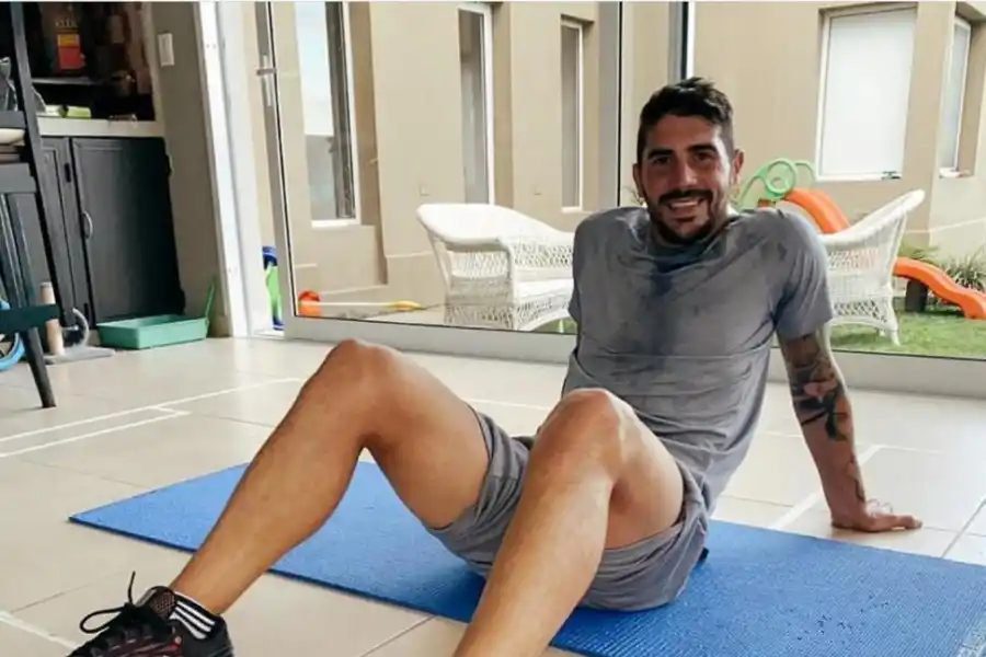 ACTIVO EN TODAS PARTES. Erbes se entrenó y casi siempre lo mostró en sus redes.