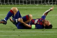 Messi sufrió un fuerte golpe pero no se baja de la serie ante Bayern Múnich