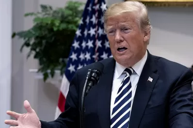 Trump abandonó una conferencia de prensa porque se produjo un tiroteo cerca de la Casa Blanca