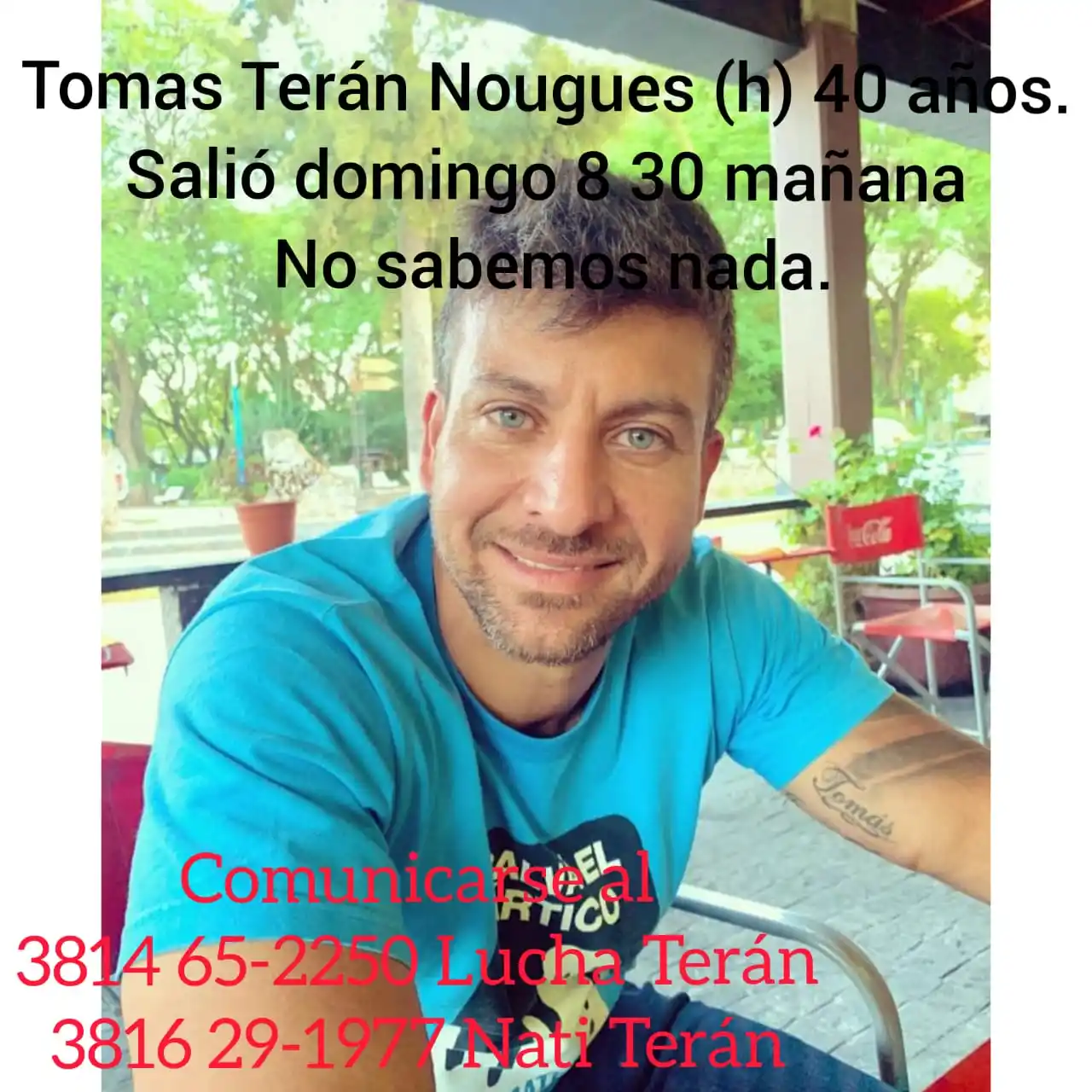 Preocupación en Yerba Buena por la desaparición de un hombre de 40 años