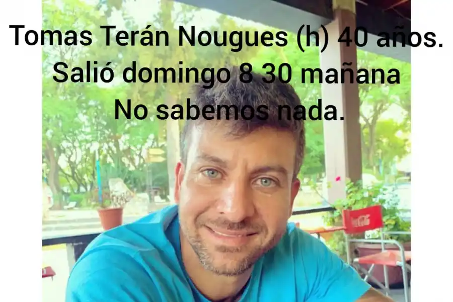 Preocupación en Yerba Buena por la desaparición de un hombre de 40 años