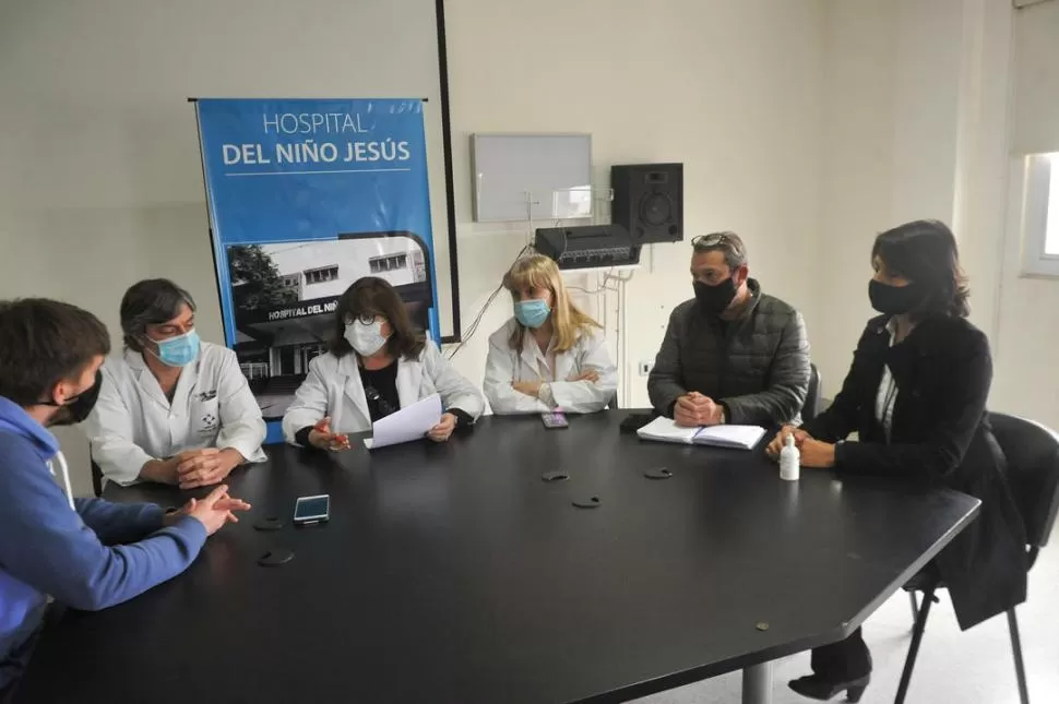 REUNIÓN. El equipo directivo del Hospital de Niños, integrado por Cristian Villalonga, Cristina Alabarse e Inés Gramajo. la gaceta / antonio ferroni 