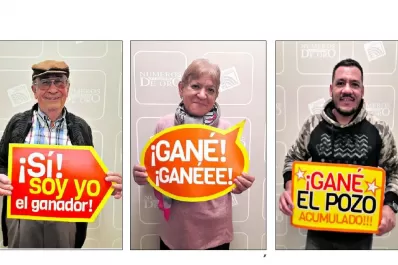Tres afortunados se repartieron $ 1.200.000 de los Números de Oro