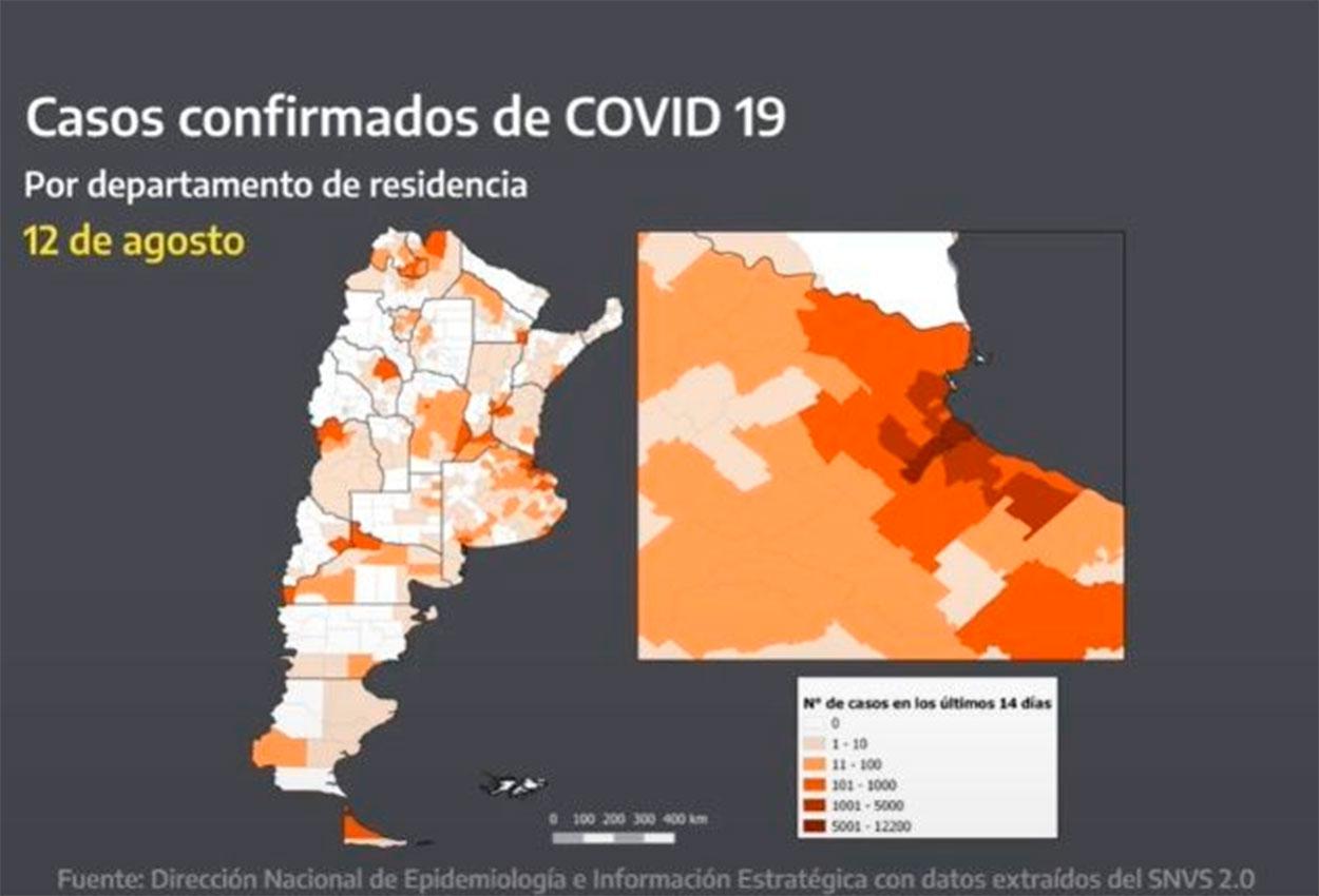 Uno por uno, los ocho gráficos que mostró Alberto Fernández sobre el coronavirus en el país