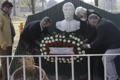 La directiva de La Ciudadela conmemoró el aniversario de la muerte del General San Martín