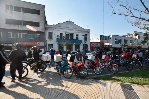 Delivery: repartidores coparon el centro de Concepción y reclamaron seguridad