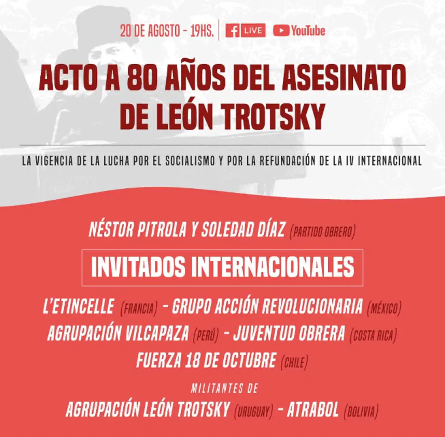 80 años del crimen de Trotsky, “el más célebre de los herejes”