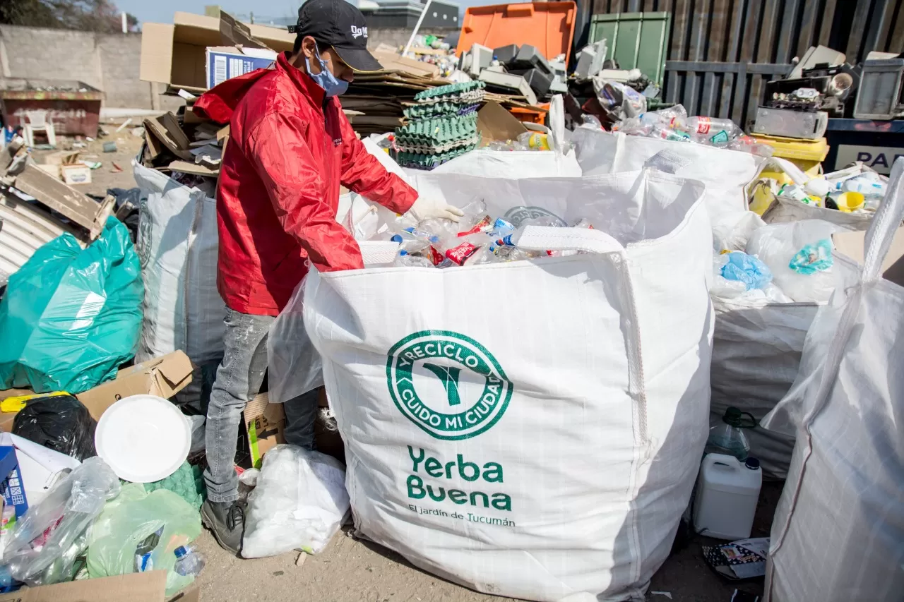 EN YERBA BUENA. Recolección diferenciada de residuos reciclables. Foto: Municipalidad de YB
