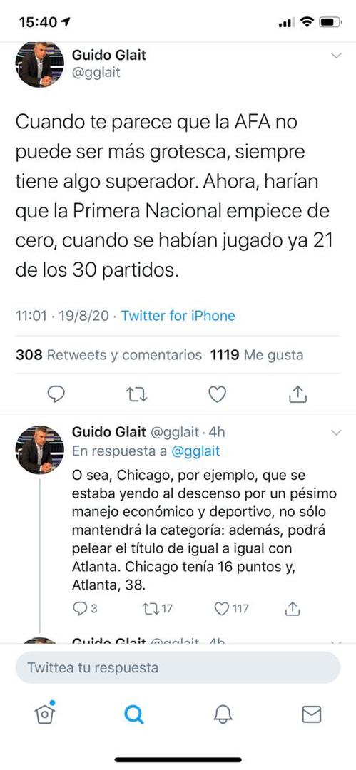 CONTUNDENTES. Periodistas de diferentes medios salieron al cruce del bosquejo que manejan en AFA.