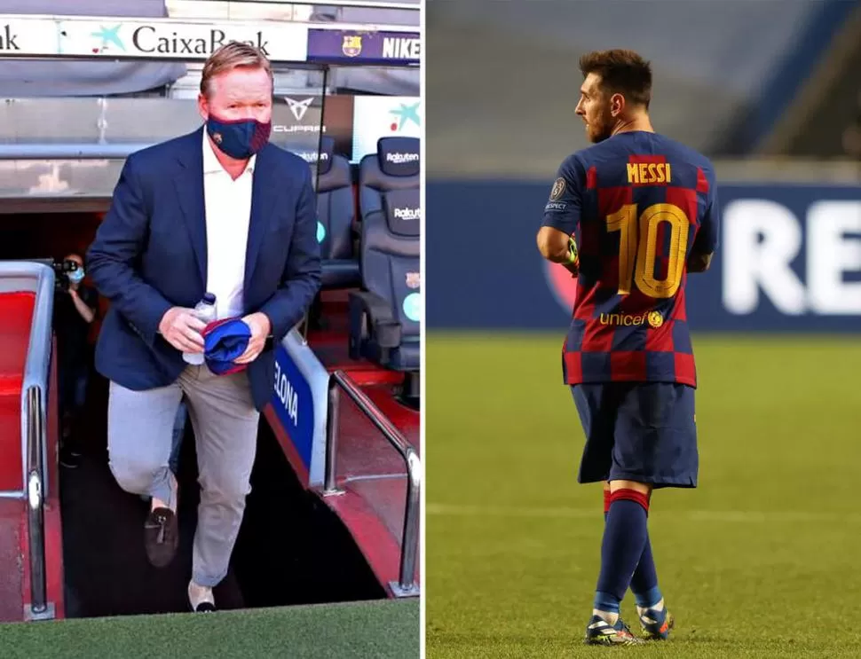 ¿UNO LLEGA Y EL OTRO SE VA? Messi se siente fuera de Barcelona y se lo habría dicho a Koeman. 