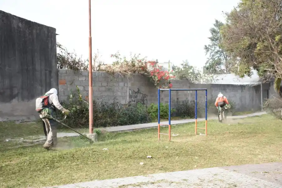 RECORRIDOS. Intensifican los operativos de limpieza en la ciudad. Foto: Municipalidad de Tafí Viejo