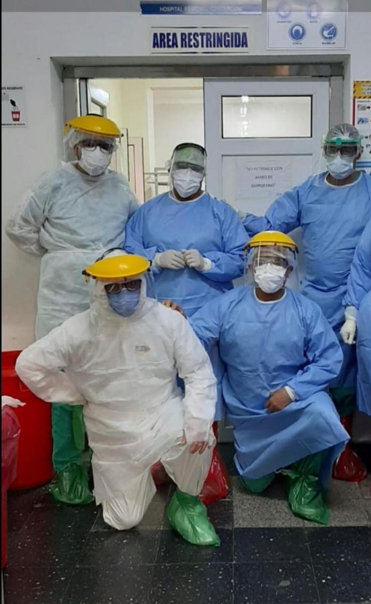 Los profesionales que participaron de la intervención. MINISTERIO DE SALUD DE LA PROVINCIA 