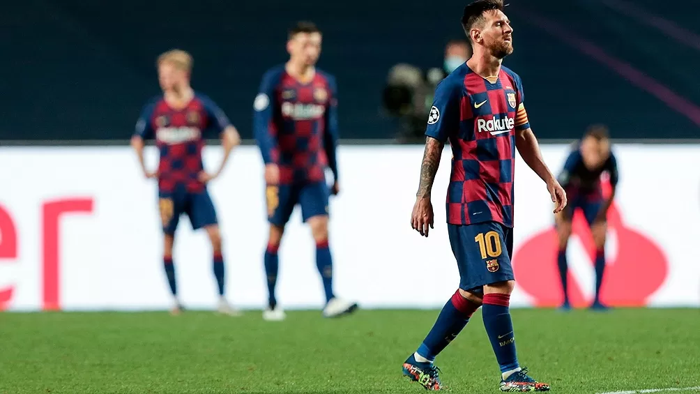 NO VA MÁS. Messi quiere marcharse del Barcelona. Foto Télam