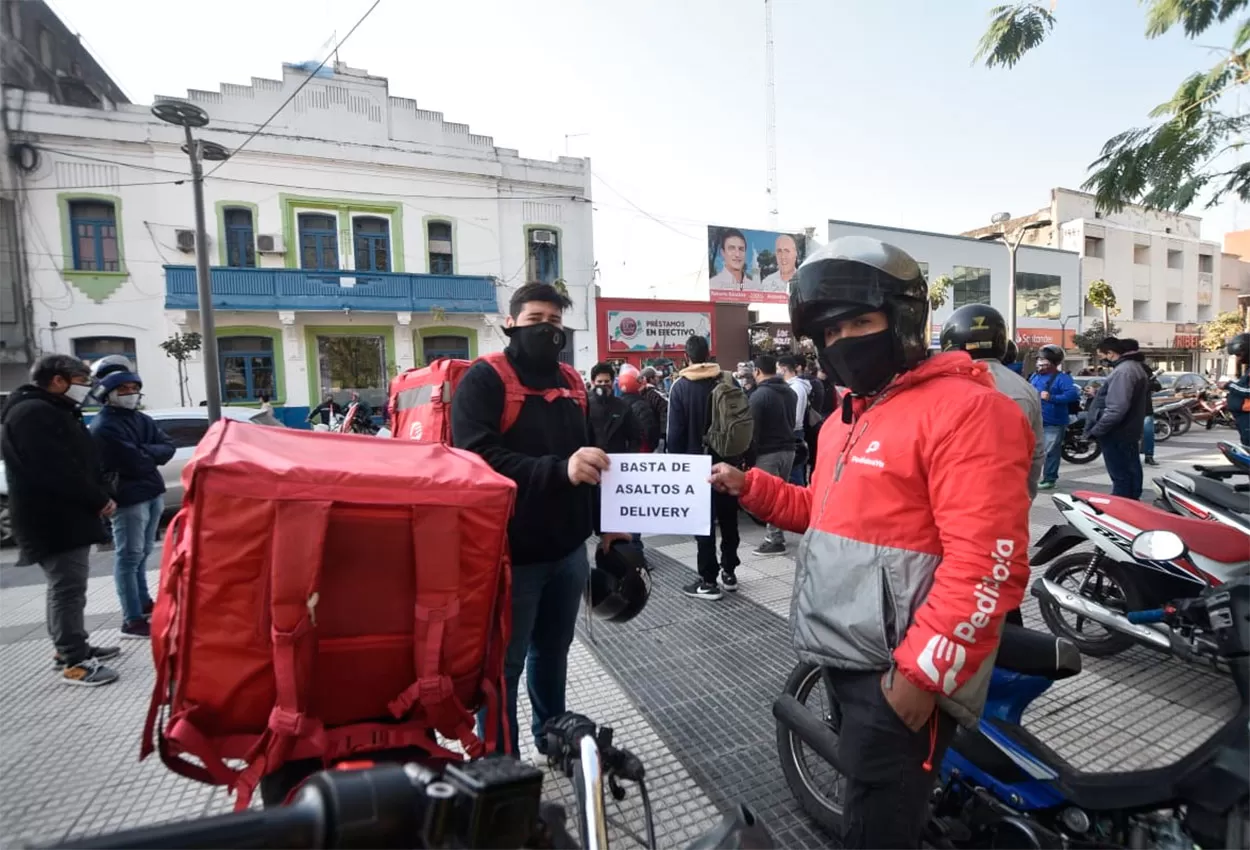 Repartidores de Concepción volvieron a manifestarse para reclamar mayor seguridad