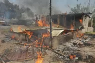 Le quemaron la casa a un acusado de un doble homicidio en el barrio Las Palmeras