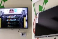 Niños y adultos internados con covid-19 ya cuentan con smart TV en las salas