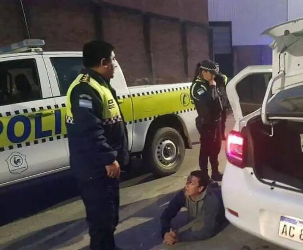 ANTECEDENTE. “Chupete” Cardozo en uno de sus últimos arrestos. 