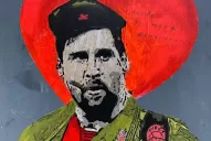 El grafiti de despedida a Messi que es furor en las calles de Barcelona