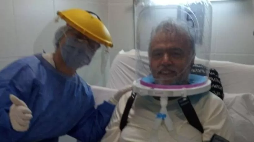 Jesús Amenábar en el Hospital Centro de Salud. Foto: Facebook SiTAS Tucumán