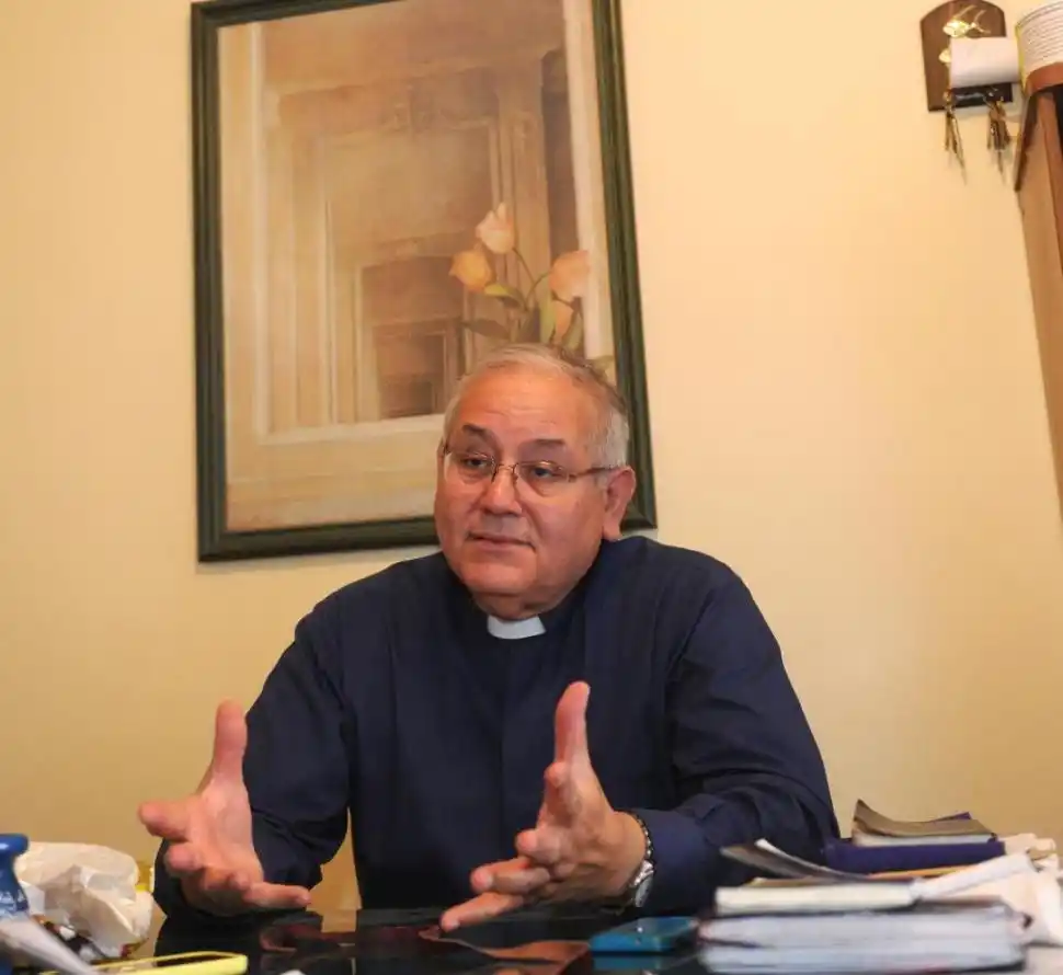 OBISPO DE CONCEPCIÓN. Melitón Chávez durante una entrevista. la gaceta / foto de hector peralta