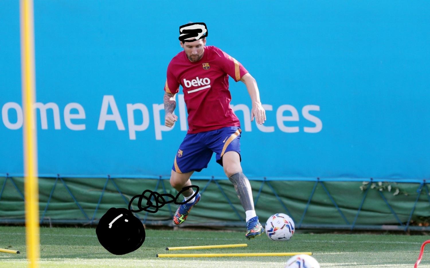 Messi volvió a los entrenamientos con el Barcelona y estallaron los memes