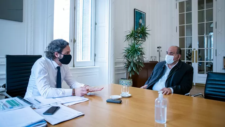 MITIN. El gobernador, Juan Manzur se reunió en Buenos Aires con el jefe de Gabinete de la Nación, Santiago Cafiero.