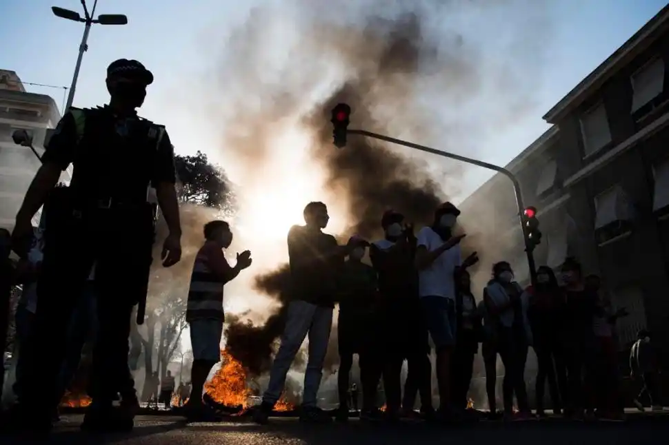 EN TRIBUNALES. Una ocupación en Tapia generó una movilización.