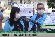 Conflicto judicial y político: movilización a favor del juez Pedicone