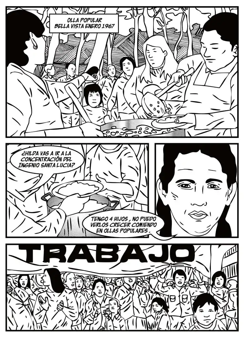 EN HOMENAJE A HILDA GUERRERO DE MOLINA. Obra a cargo de Néstor Martín.