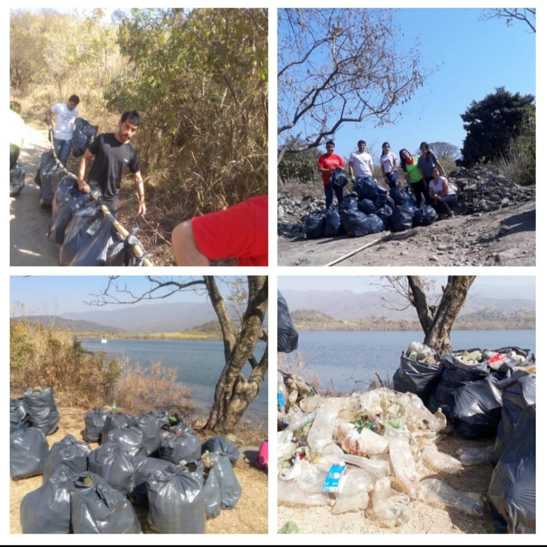 La basura de la represa de Los Pizarro movilizó a los jóvenes a cambiar esa realidad